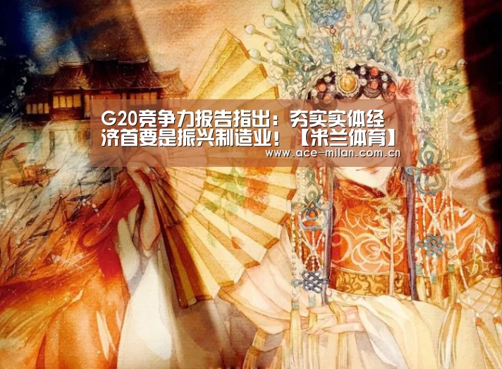 G20竞争力报告指出:夯实实体经济首要是振兴制造业!【米兰体育】(图3) 米兰体育